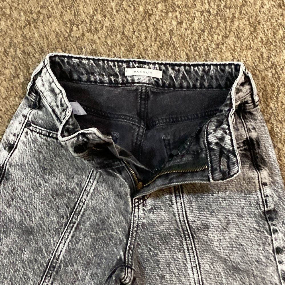 PacSun Mom Jean Vintage Women's Acid Wash Jeans Size 25 Mom Jeans - Picture 8 of 14